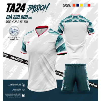 ÁO BÓNG ĐÁ KHÔNG LOGO TA24 PASSION 